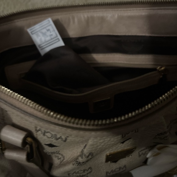 MCM 2Way Tote Bag in Visetos Beige monogram canvas - Picture 8 of 8